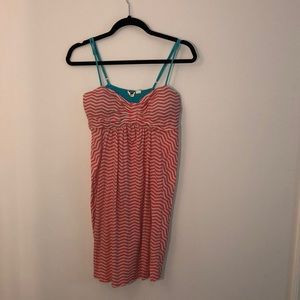 Roxy pink striped dress